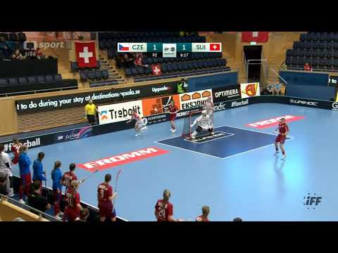 Česko - Švýcarsko P2 Vanessa Rebecca Keprtová MS ve florbalu žen 2021 Švédsko