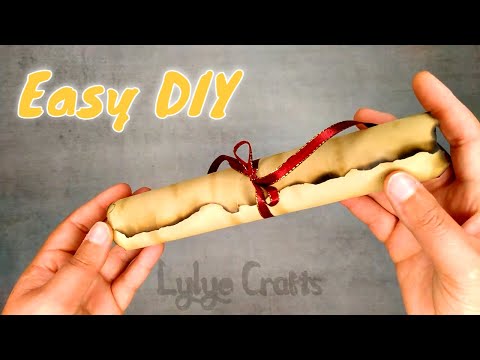 ☘ Tuto comment faire du parchemin avec du café ! DIY lettre d'invitation/ amour/ anniversaire ☘