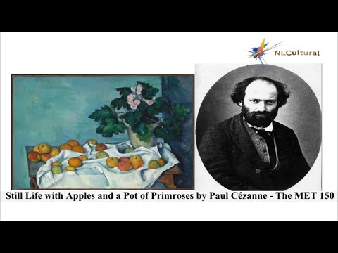 Still Life with Apples and a Pot of Primroses by Paul Cézanne - The MET 150