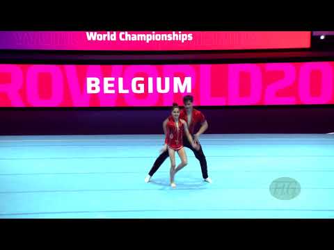 Belgium (BEL) - 2022 Acrobatic Worlds, Baku (AZE) - Dynamic Qualification  Mixed Pair