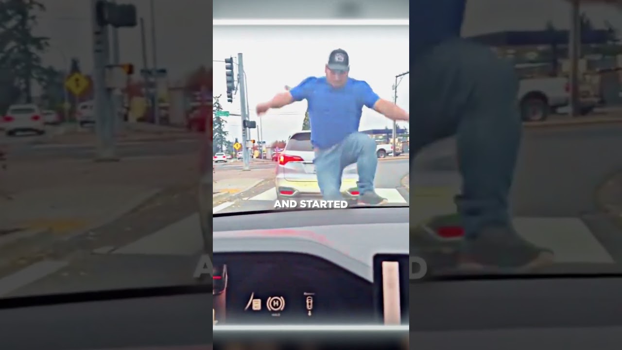 Insane Guy JUMPED On The Car And Got JUICY KARMA