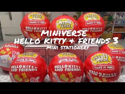 NEW MiniVerse Hello Kitty & Friends series 3: mini stationery! 