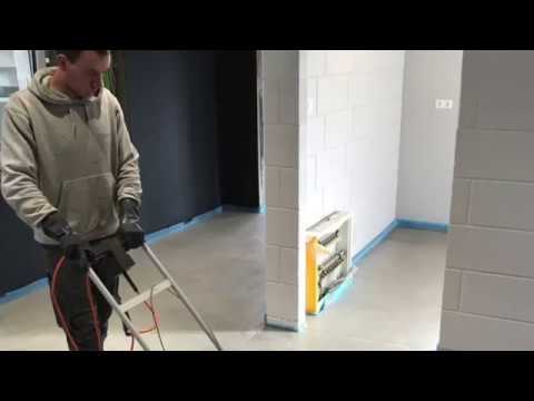 Polierter Sichtestrich in Gewerbebüro