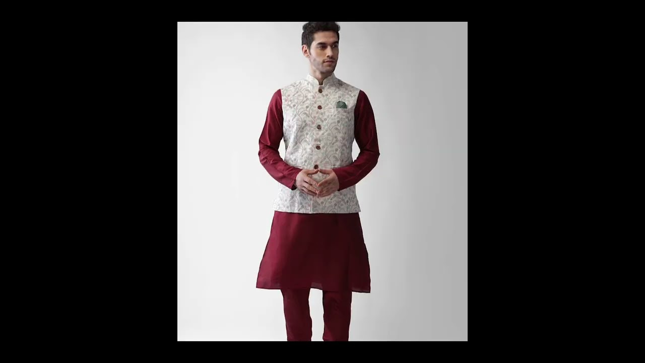 Maroon kurta with jacket #shorts #ytshorts