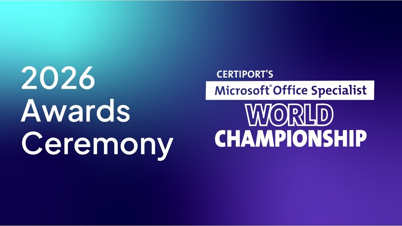 Certiport's 2026 Microsoft Office Specialist World Championship awards ceremony