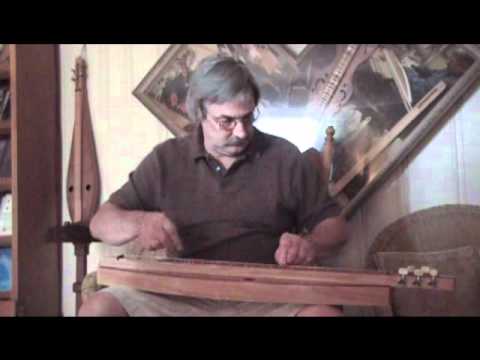 Bill Berg playing his 160 mountain dulcimer.