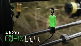 Řetízkový indikátor Delphin CUBIX Light zelený