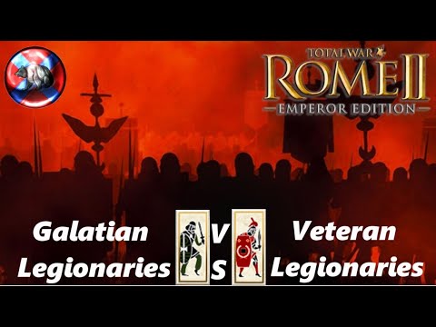 Galatian Legionaries VS Veteran Legionaries 1v1-Rome 2 Total War