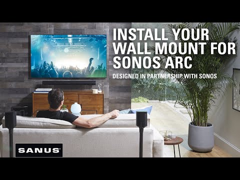 How to Install Sonos Arc or Arc Ultra on Wall | 15 min setup SANUS Extendable Wall Mount