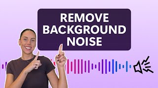 How to remove background noise from video with AI