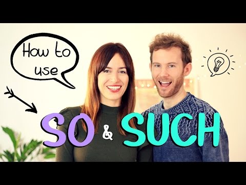 ¿Sabes cómo usar SO & SUCH en inglés?