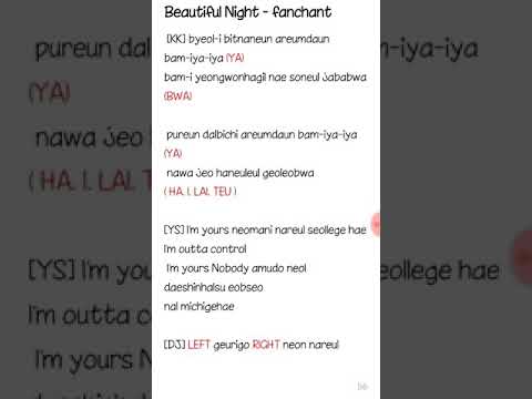 Beautifull Night - Beast/ Highlight Fanchant by V-light