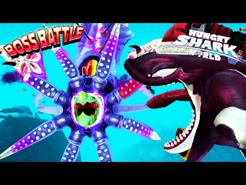 Hungry Shark World - Killer Whale vs New Colossal Squid BOSS 🦑