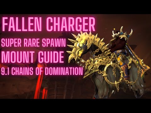 Fallen Charger Mount Guide - Super Rare Spawn - 9.1 Shadowlands - Fallen Charger's Reins