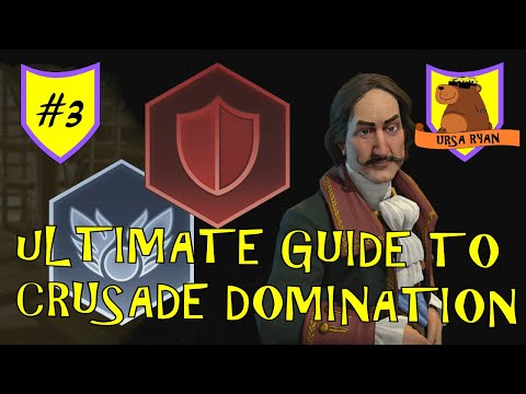 The Ultimate Guide to CRUSADE RELIGIOUS DOMINATION #3 - (Civ 6 Frontier Pass)