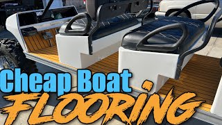 Waterproof 💦💦 EVA Marine Foam Floor Mat For Your Golf Cart | Budget SeaDek | Self Adhesive EASY DIY
