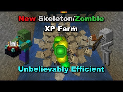 (1.16+) OVERPOWERED SKELETON/ZOMBIE XP FARM - Minecraft Tutorial