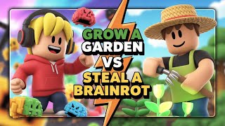 Guerra de Devs no Roblox: Admin Abuse Insano em Grow a Garden vs Steal a Brainrot!