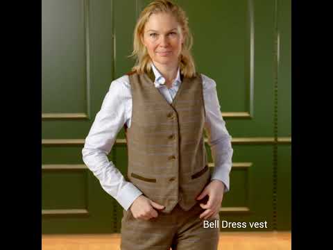 5123 Ladies Bell Tweed Dress Vest