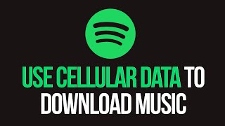 How to use cellular data to Download Spotify Music