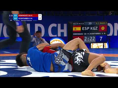 Round 2 Men's GP No-Gi - 63 kg: H. DOMINGUEZ GA (ESP) v. N. KUSHTARBEK U (KGZ)