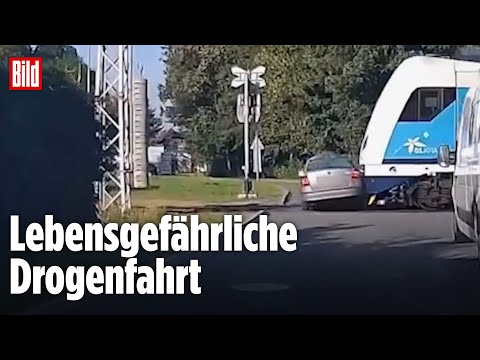 Irre Verfolgungsjagd endet mit Zug-Crash