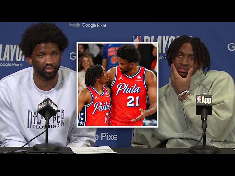 Joel Embiid & Tyrese Maxey FULL Postgame Presser After Game 6