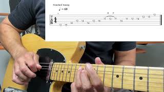 Em Arpeggio with notes from the Em scale