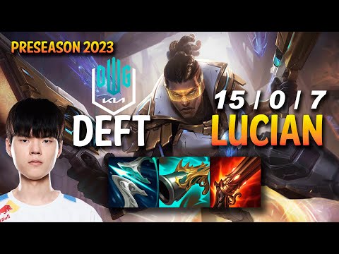 DK Deft LUCIAN vs ASHE ADC - KR Ranked