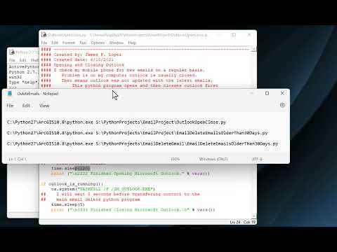 Python Program To Open And Close Outlook