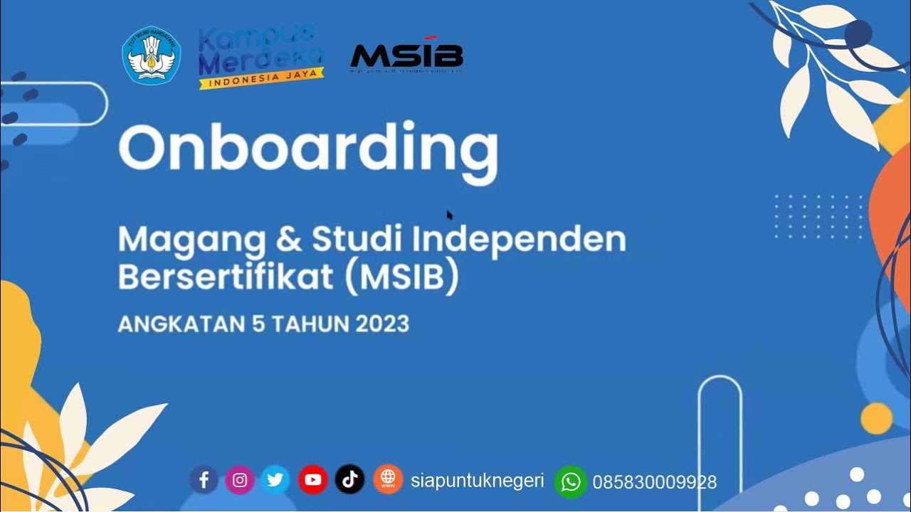 National Onboarding Program MSIB