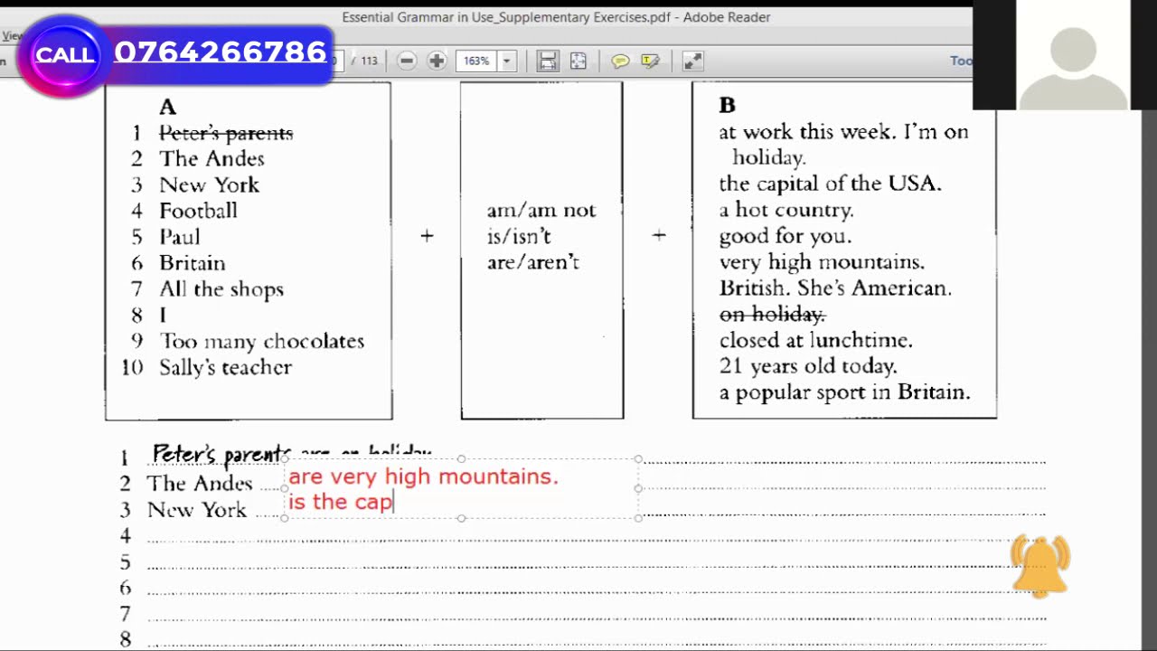 Unit 3: English Grammar - Essential English Grammar Exercises