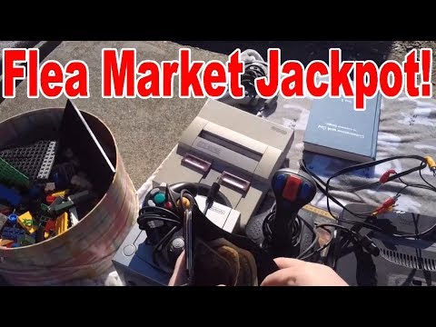 Live Flea Market/Yard Sales Video Game Hunting! Ep. 36 - Flea Market Jackpot! - Pickups!