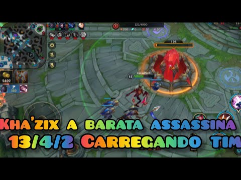 Kha'zix Wild Rift Jungle - Barata Assassina o Melhor campeão para subir no Low elo #wildrift