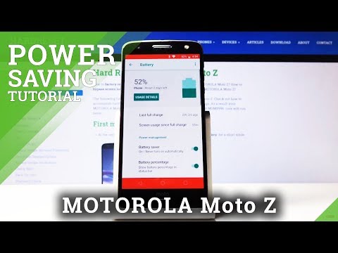 How to Enter Power Saving Mode in MOTOROLA Moto Z – Battery Saver
