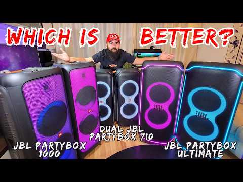 Dual JBL Partybox Ultimate VS Dual JBL Partybox 1000 VS Dual JBL Partybox 710 Better Than You think!