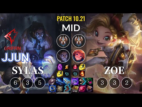 GRF jjun Sylas vs Zoe Mid - KR Patch 10.21