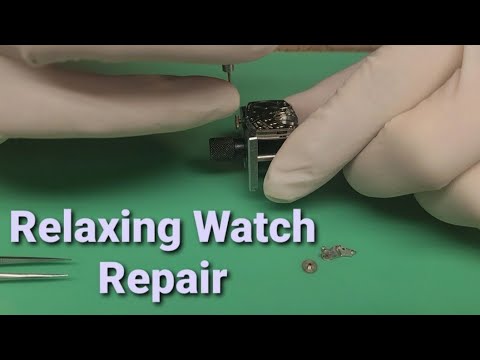 Disassembling a vintage Bulova movement - Relaxing Watch Repair  - Unintentional ASMR - With Sound