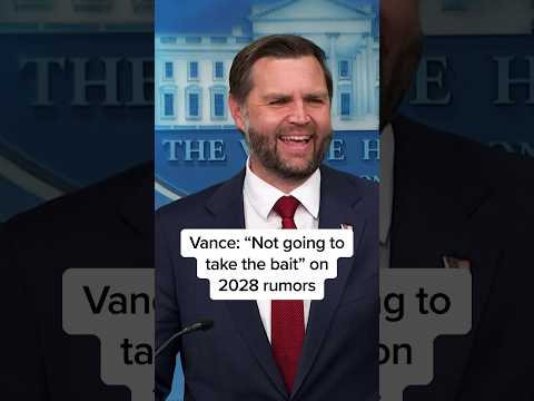 Vance: 'Not going to take the bait' on 2028 rumors