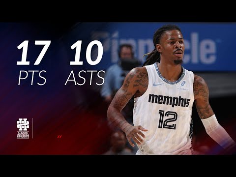 Ja Morant 17 pts 10 asts vs Bucks 25/26 season