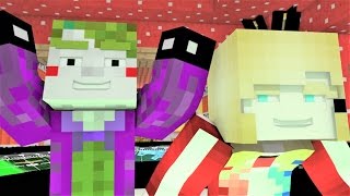 MINECRAFT SONG! Spiderman, Psycho Girl, LSF VS Harley Quinn &amp; The Joker! Spiderman Song, Marvel &amp; DC