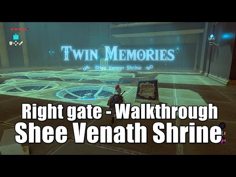 Zelda Breath of the Wild Shee Venath Shrine (right gate) - Twin Memories Walkthrough