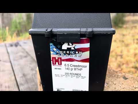 Hornady American Gunner 6.5 Creedmoor 140 grain match ammo is amazing