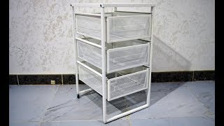 IKEA Lennart Drawer Unit (White) Assembly