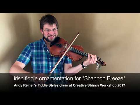 How to do Celtic Fiddle Ornaments on "Shannon Breeze"