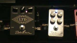 Video thumbnail for Keeley 4 knob compressor and Barber LTD pedals by willievega