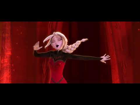 Frozen Let it go dress transformation fire Elsa