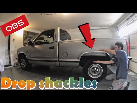 C1500 DROP SHACKLE INSTALL 88-98 OBS