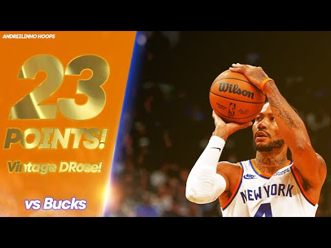 Derick Rose Full Highlights vs Bucks ● 23 POINTS! VINTAGE DROSE! ● 05.11.21 ● 1080P 60 FPS