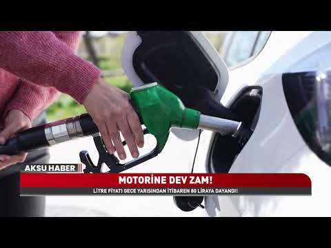 Motorine Dev Zam! Gece Yarısı Fiyatlar Değişti, Litre Fiyatı 80 TL Sınırına Dayandı